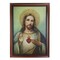 Roman 27.75" Framed Celestial Jesus Christ and Sacred Heart Hanging Portrait Art
